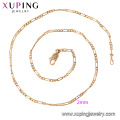 44316 xuping fashion jewelry nickel free most popular 18k gold plated chain necklace for women import jewelry from china